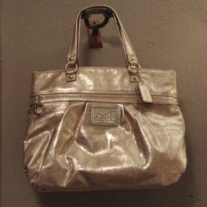 Coach Poppy tote bag. Glam gold! B1269-20361e